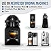 Nespresso Compatible Descaling Kit & Cleaning Pods. 2 Use Descaling Solution & 4 Cleaner Pods. Removes Limescale & Cleans Pod Area. Better Tasting, Hotter Coffee. Nespresso Originaline.