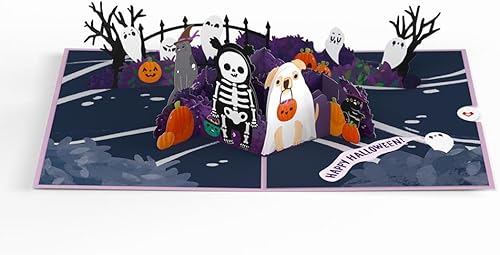 Miniatura 6 de Lovepop Tarjeta desplegable de vacaciones para ella y él – Tarjetas de felicitación de Halloween 3D para niños, niñas, hombres y mujeres – Oohh