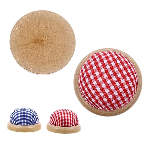 KALLORY Sewing Pins Heads Storage 2 Pack Needle Cushion Needle Insert Bag for Embroidery Supplies
