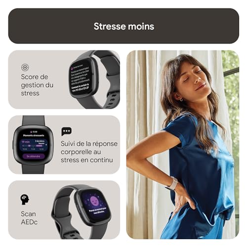 Fitbit Sense 2 montre connectée autonomie 6 jours pour rompre avec la charge quotidienne