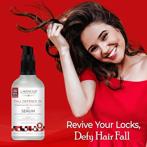 Image of L'avenour Thinning & Hairfall Control Serum for Soft, Smooth & Shiny Hair | Hair Serum For Women & Men - 50ml - Pack of 3
