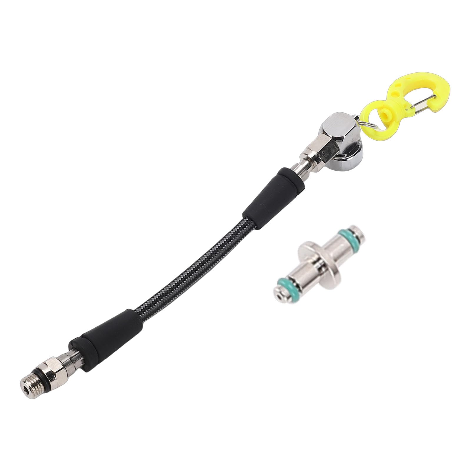 Manometro per Immersione Sommergibile Misuratore di Pressione Subacquea Affidabile per Subacquei Accessori in Fibra di Carbonio ABS in Acciaio Inossidabile (15 cm)