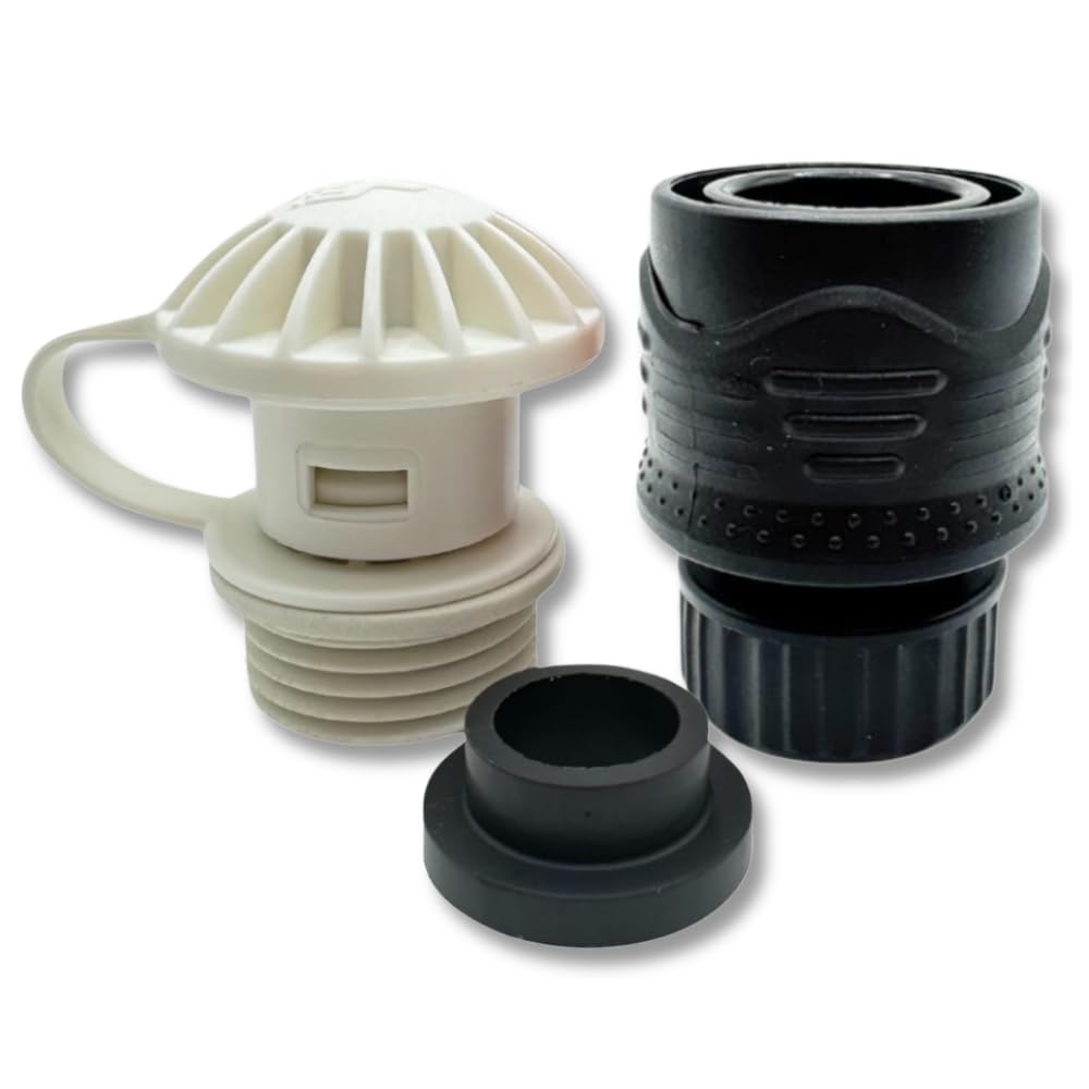 Outboard Quick Connect Flush Kit for Mercury, Suzuki, Yamaha &amp; Honda Boat Engines - Marine Flush Adapter with Cowling Gasket Seal &amp; Quick Connect - UV Stable &amp; Durable Glass Filled Nylon Material