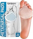 Metatarsal Pads Ball of Foot Cushions - Metatarsal Pads for Women and Men - Soft Gel Foot Pads Metatarsal Foot Forefoot Cushioning Foot Pain Relief - 2 Pairs
