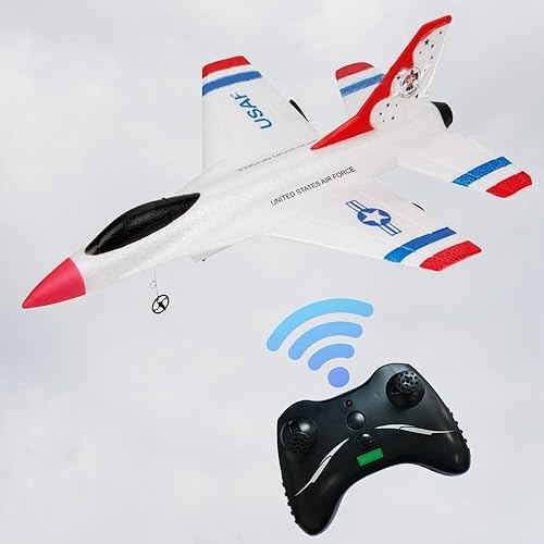 Miniatura 7 de Jet Fighter Stunt - Avión RC de 2.4 GHz, avión de control remoto de 2.4 GHz, avión control remoto Aero Jet Control Remoto Avión Hobby modelo de