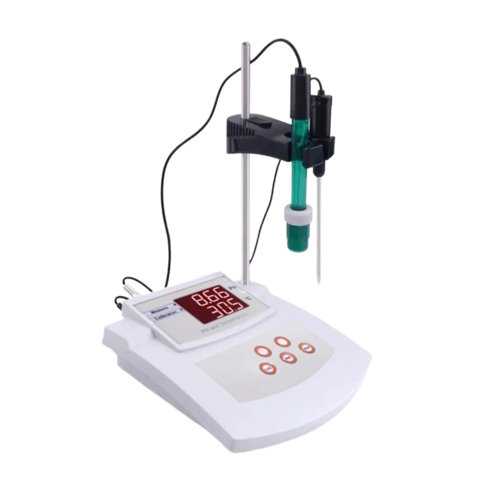 2 W 1 PH/Temp PH Tester Analizator Jakości Wody Biurkowy Automatyczna Kalibracja Miernik Kwasowości Do Laboratorium Akwarium Basen Szybkie I DokłAdne Wykrywanie