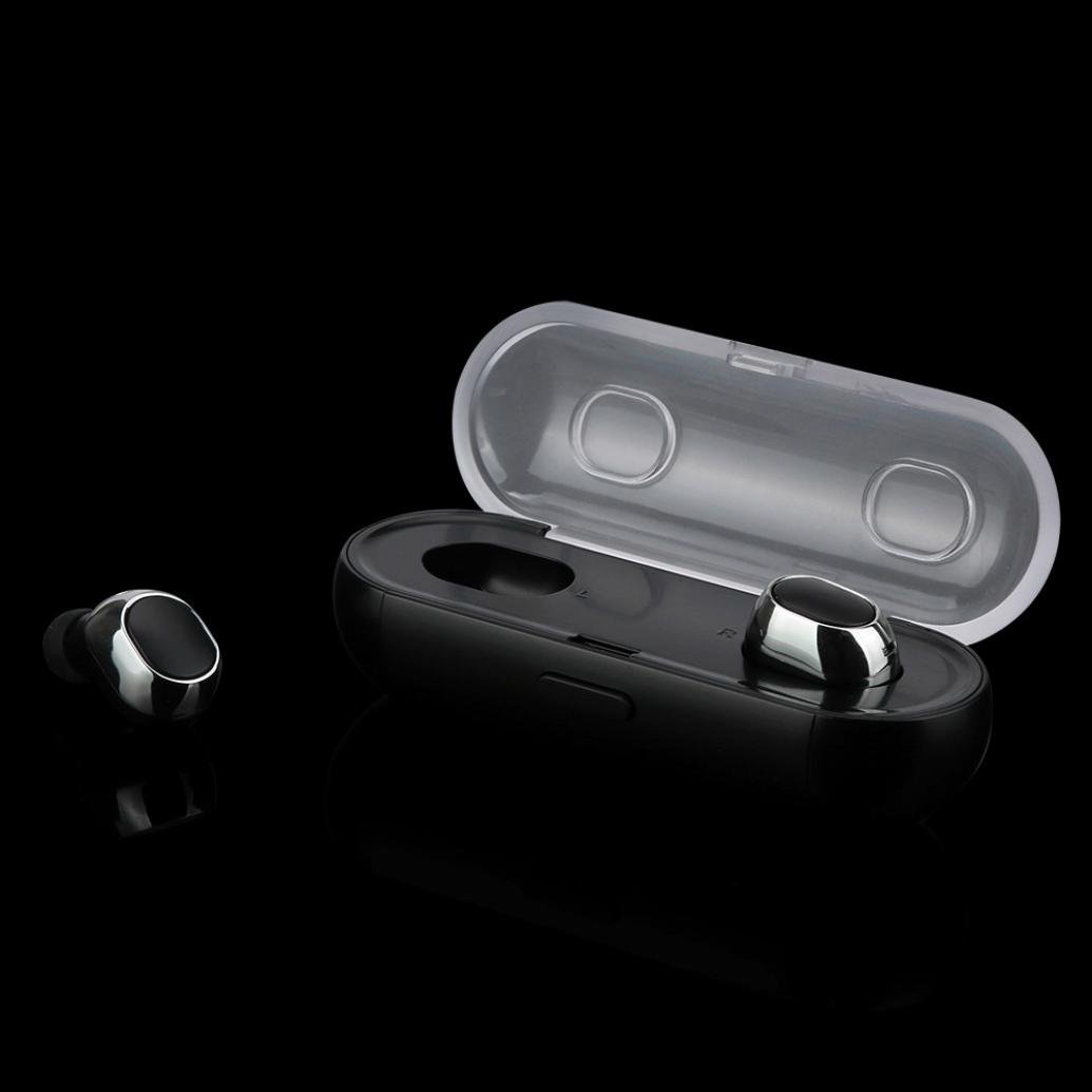 Auricolari Bluetooth senza fili, auricolari sportivi con microfono, impermeabile, HD stereo a prova di sudore, per palestra, corsa, allenamento, per iPhone, Samsung, HTC
