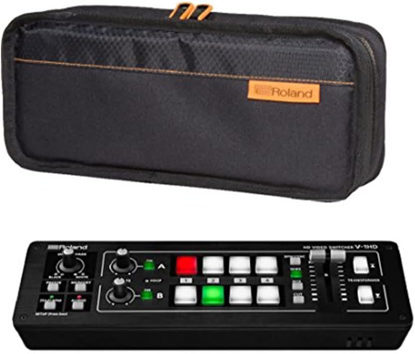 Roland V-1HD portable HD video switcher bundle with CB-BV1 carry bag