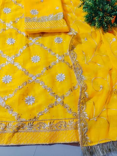 Image of Heavy Embroidery Work Semi Stitched Shimmer Silk Designer Rajputi Poshak For Women Rajasthani Lehenga Choli
