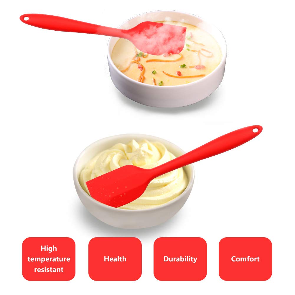 5-teiliges Küchenutensilien-Set zum Kochen, Silikon, Küchenutensilien, Spatel, Schaufel, Schneebesen, Bürste, Kochutensilien-Set, Kochutensilien-Set