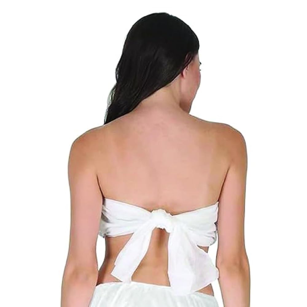 Non Woven Disposable Bra Wrap for Women and Girls Travelling/Spa/Body Massage/Surgeries/Maternity (10 pcs, White, Fabric-Spunlace, Standard Size fit for Small to XXL)-image-42