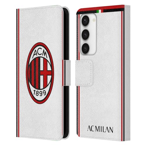 Carcasa cuero AC Milan Samsung S23 5G funda libro con acabado premium kit de cresta original
