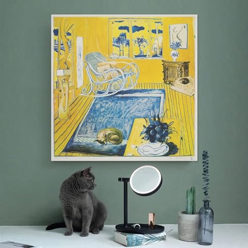 Toile Brett Whiteley The Cat affiche moderniste pour décorer un salon chic - 3