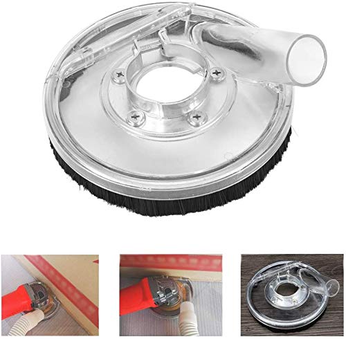 Gototop Dust Shroud Cover Fits Angle Hand Grinders 80-125Mm Clear Vacuum Dust Shroud Dry Grinding Dust Cover For 4"/ 5" Angle Grinders And Wet Polisher Concrete Grinding Diamond Cup Wheels #TOP1