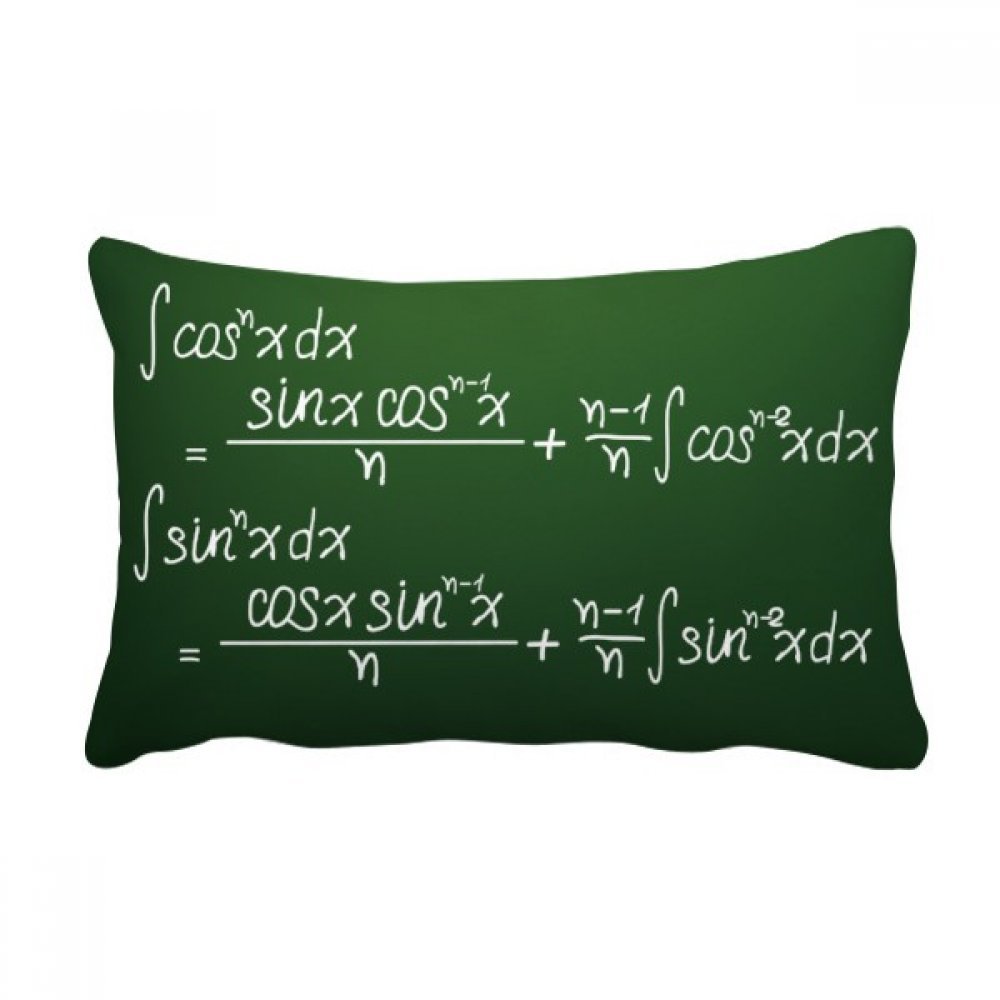 Coussin Math Cosinus Formule DIYthinker oreiller lombaire de canapé multicolor 16x24 pouces