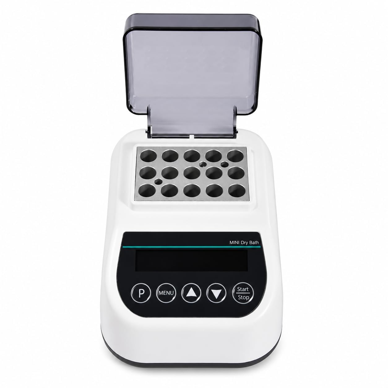Incubatrice per bagno a secco con blocco riscaldante per provette da laboratorio, termostato in metallo, controllo preciso della temperatura per 0,2/0,5/1,5/2 ml
