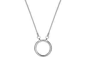 Glasses Necklace Holder - Stainless Steel Polishing Loop, Eyeglass Holder Ring Chain Cord Sunglasses Strap