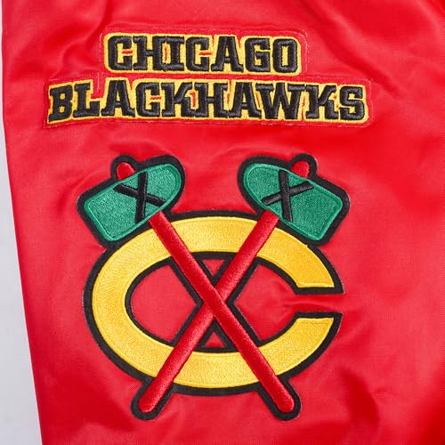 Image of Pro Standard Mens NHL Old English Satin Jacket