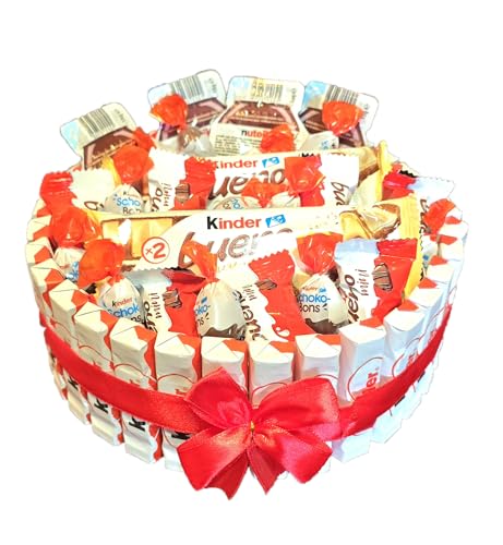 Tarta de Chocolate - Tarta de aniversario - Tarta de Cumpleaños - Tarta de regalo - mas de 50 Unidades de chocolates