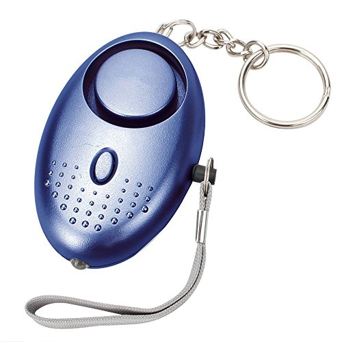 Personal Alarm, Kid Personal Alarm, SOS Personal Alarm, 130DB Personal Emergency Self-Defense Security Alarm System w/Keychain/LED Light/Super Mini for Women Elderly Kids- Blue