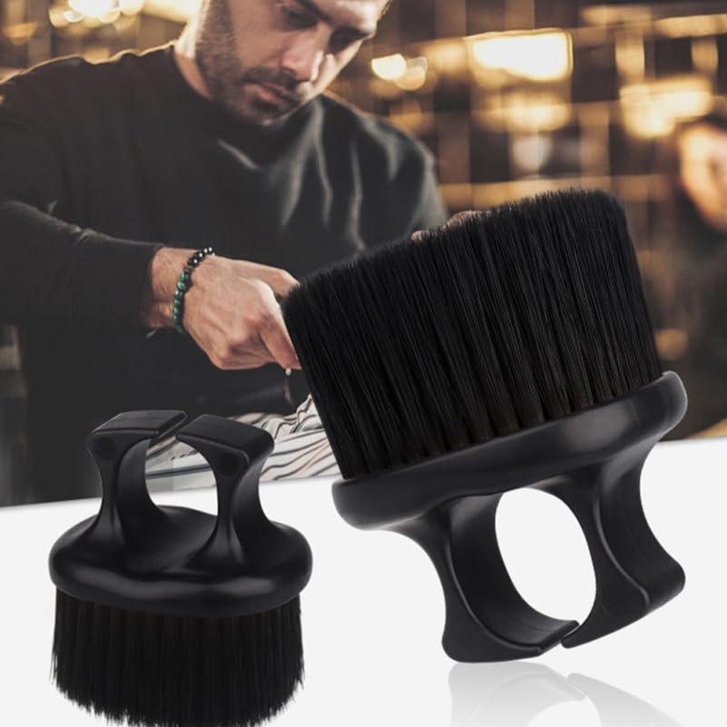 Ipetboom 2pcs Beard Brush for Men Knuckle Beard Grooming Brush with Ring Handle Barber Accessories for Hair Styling Flyaway Mustache and Cleaning Home or Salon Use image 5