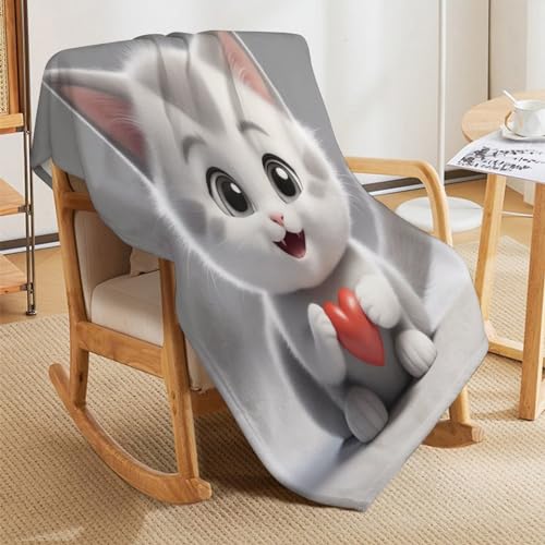 Couverture chaude en flannel plaid molleton chat mignon lit toute saison - 7