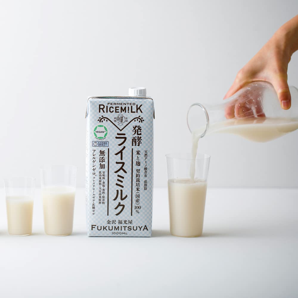 米と麹 発酵ライスミルク 1000mL 6本入ケース ヴィーガン認証 福光屋