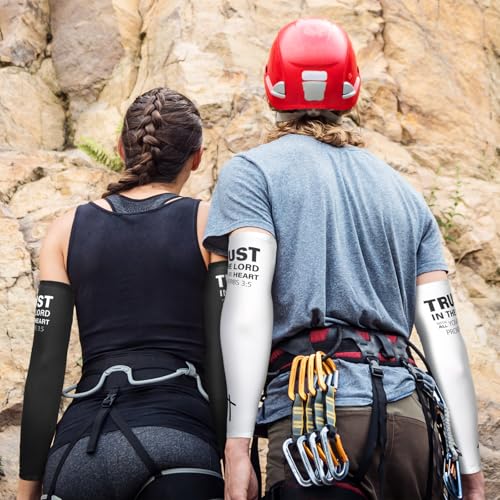 6 Pairs UV Cooling Arm Sleeves Sun Protection Men Women Arm Sleeves Oversleeve for Sports Cycling Working4