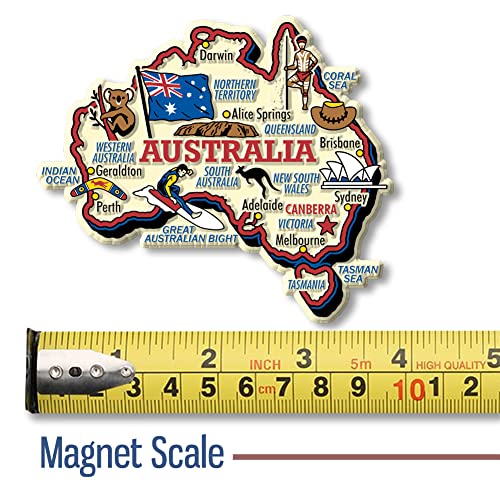 Imán decorativo Australia jumbo de goma 3D miniatura 2