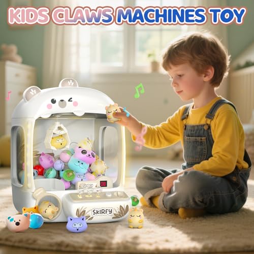 Skirfy Claws Machines for Kids Bear,Vending Machines Toys with Sound,Lights and Furbys for Girls,Arcades Games Toys for Ages 8-13,Birthday Party for 6 7 8 9 Year Old Boys Girls - Image 5