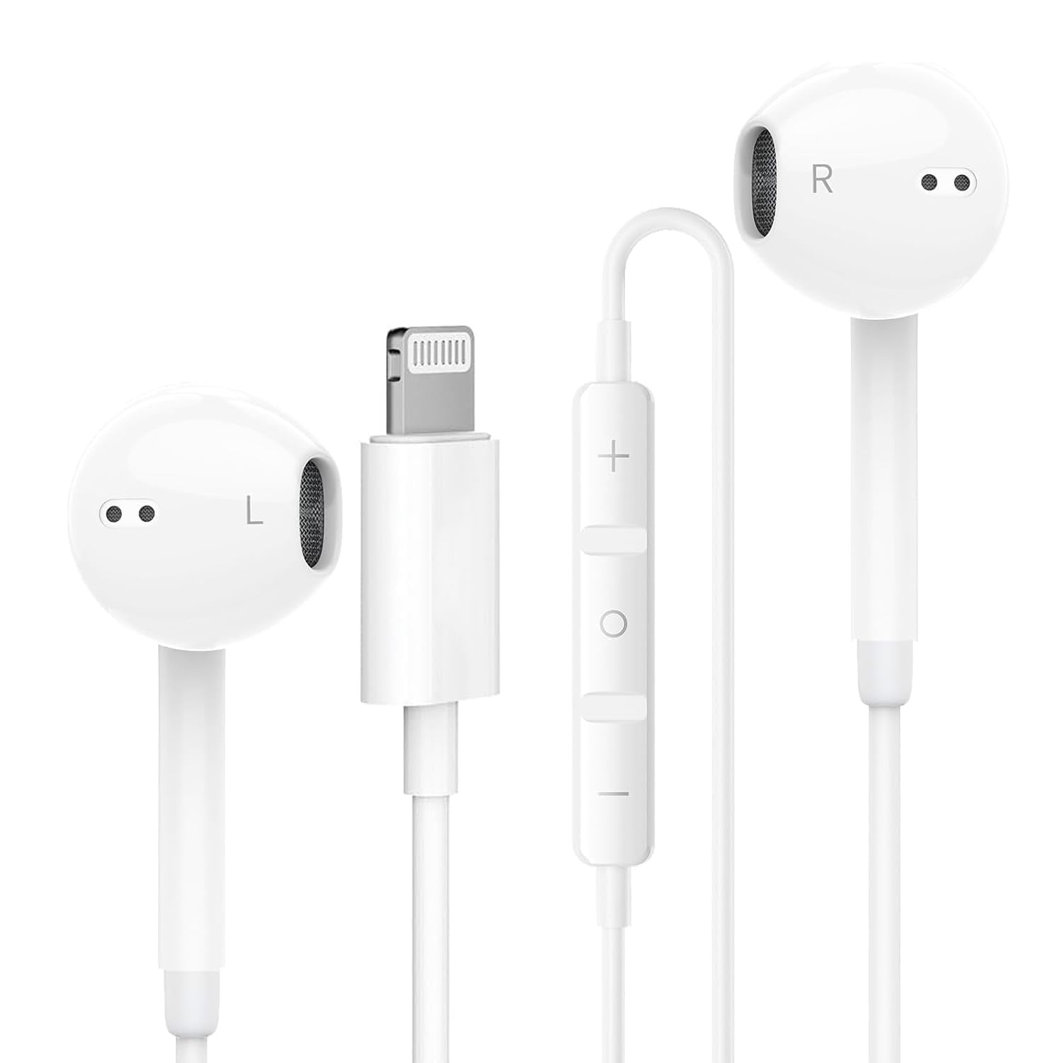 高品質 有線イヤホン Model: 198 ライトニングコネクタ Amazon.co.jp: イヤホン 有線 マイク付き iPhone用の【MFi認証品