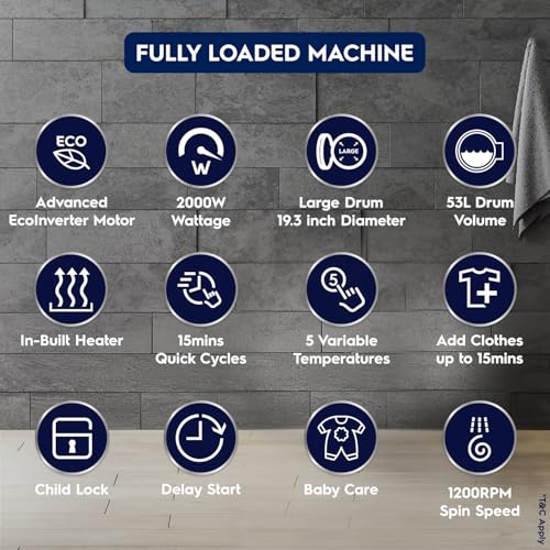 Image of Electrolux 8kg 5 Star Front Load Washing Machine, 3 Year Warranty, AutoSense Technology, Full Load Vapour Wash, Hygienic Care, Woolmark, EcoInverter Motor, UltimateCare 500, EWF8024R5SB, Dark Silver
