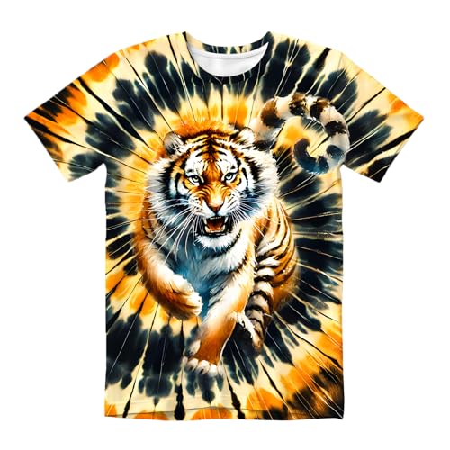 Kids Tie Dye Shirts for Boys Girls Outfit Clothes Children Hippies Short Sleeve Tees Tie-Dye T Shirt 6-16 Years3