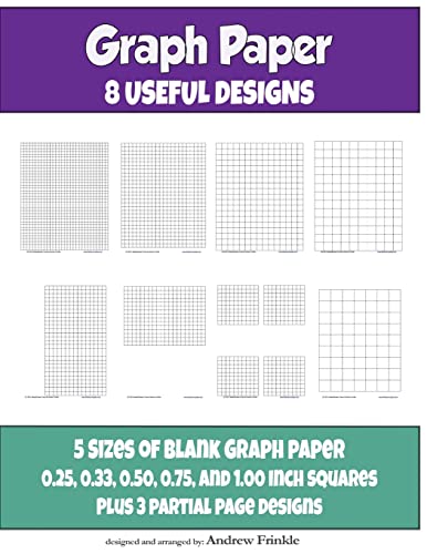 Graph Paper: 8 Useful Designs 1519322550 Book Cover
