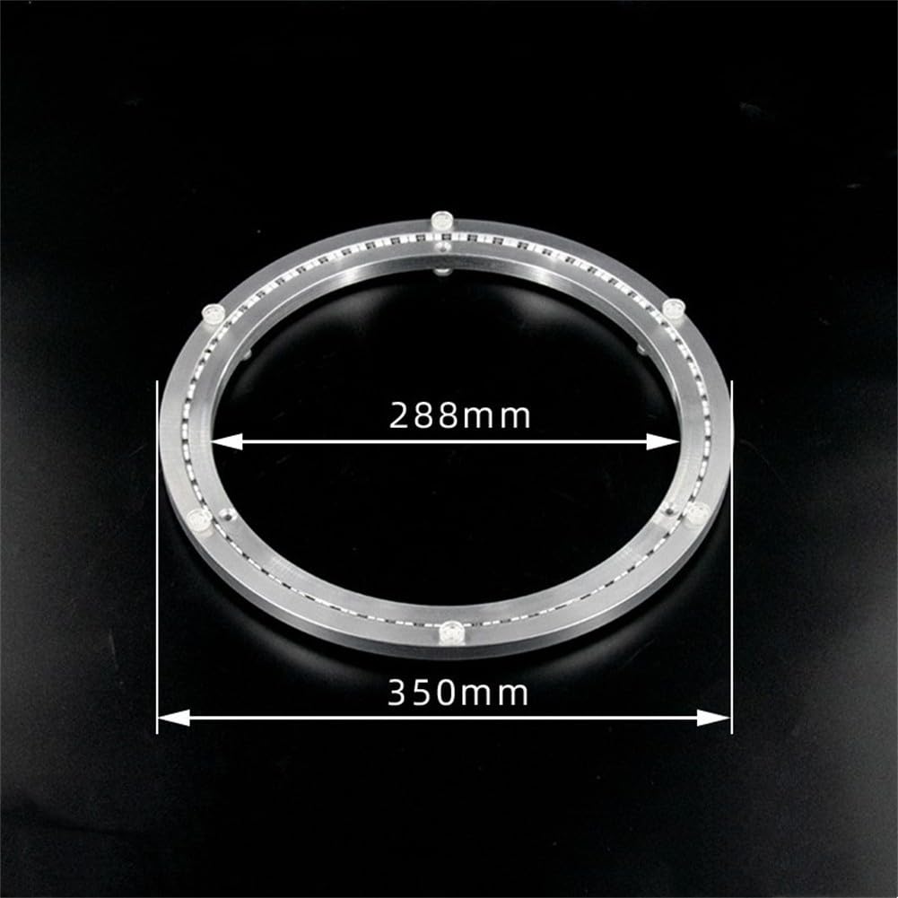 Plateau tournant Lazy Susan en alliage d'aluminium - Solution pratique pour organiser votre cuisine ou votre salle à manger (35,6 cm)