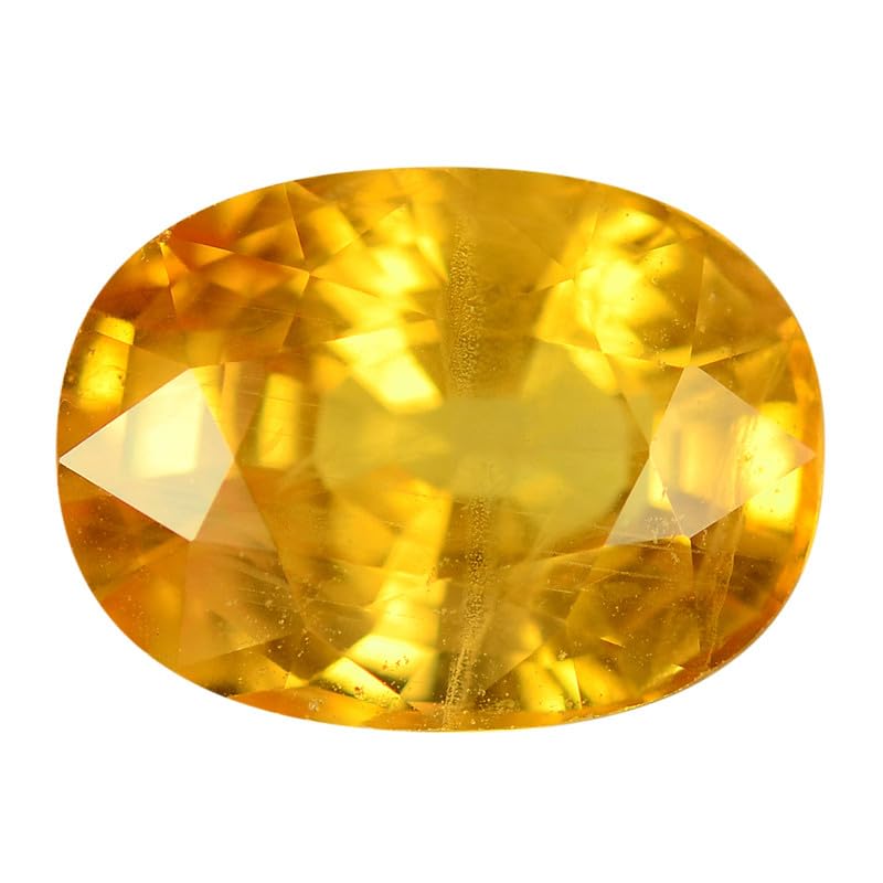 Saphir jaune naturel 4,25 Ratti, illuminez vos tenues de soirée avec cette gemme d'exception