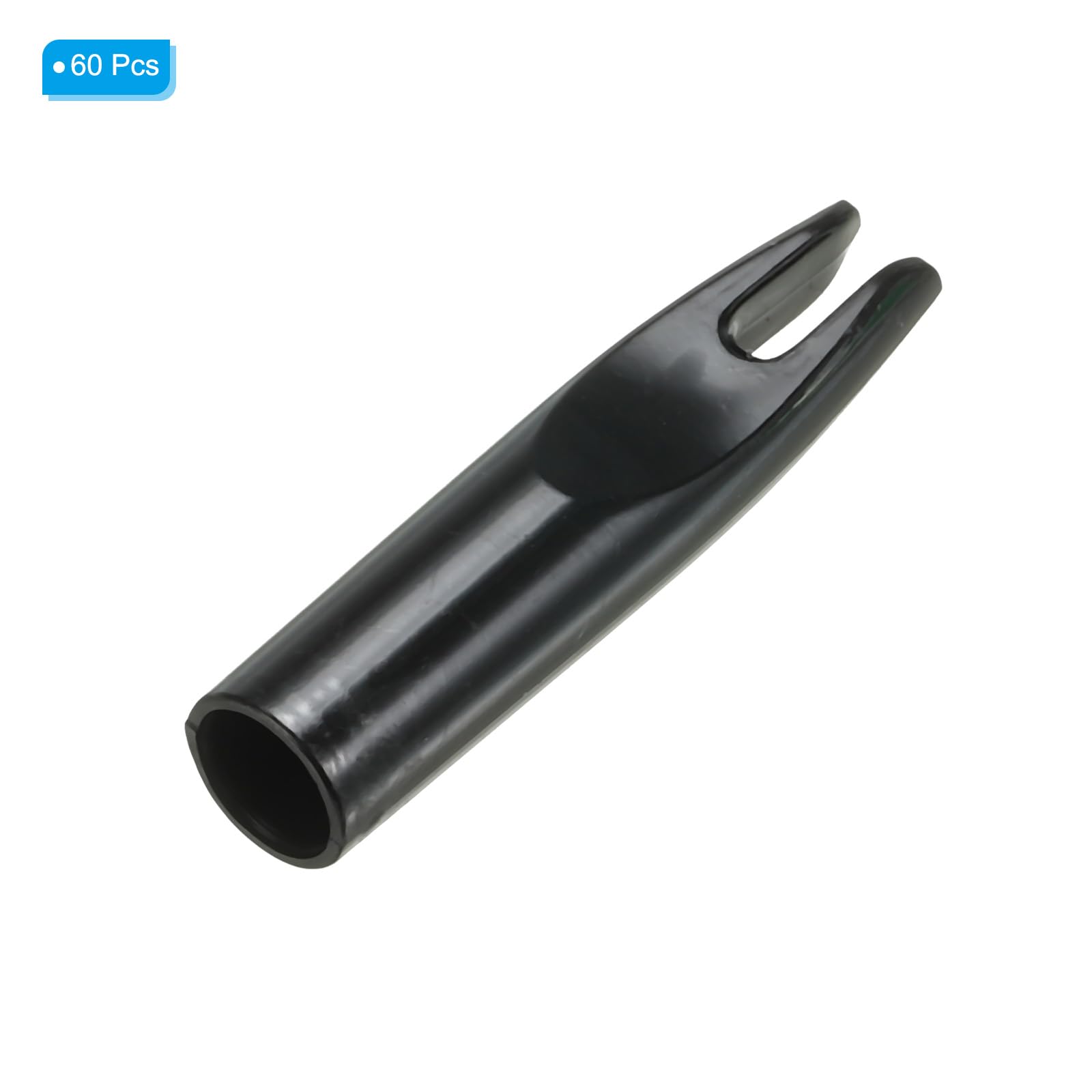 60 Encoches Collées Pour Flèches – Diam. Int. 6 Mm, Noir, Remplacement Tir à L’arc