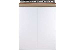 JAM PAPER 12x15 White Large Mailing Envelopes with Peel & Seal Closures