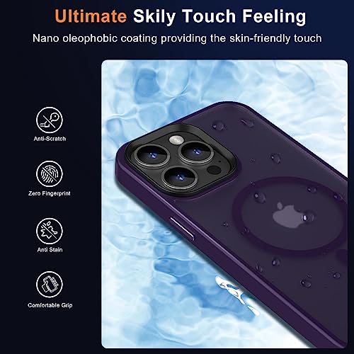 Image of MOCCA Magnetic Shockproof for iPhone 14 Pro Max Case,Deep Purple