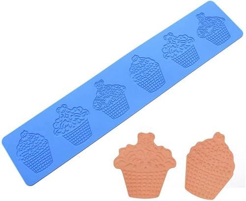 Miniatura 5 de Molde de silicona para cupcakes 3D para cupcakes, fondant, almohadilla de encaje, molde de silicona para pasteles, fondant, molde de arcilla para