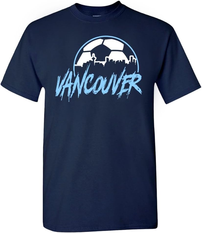 Xtreme Apparrel Team City Skyline Men's T-Shirt for Soccer Fans