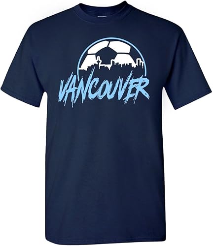 Miniatura 21 de Xtreme Apparrel Camiseta Team City Skyline para los aficionados al fútbol Atlanta - Camisa negra