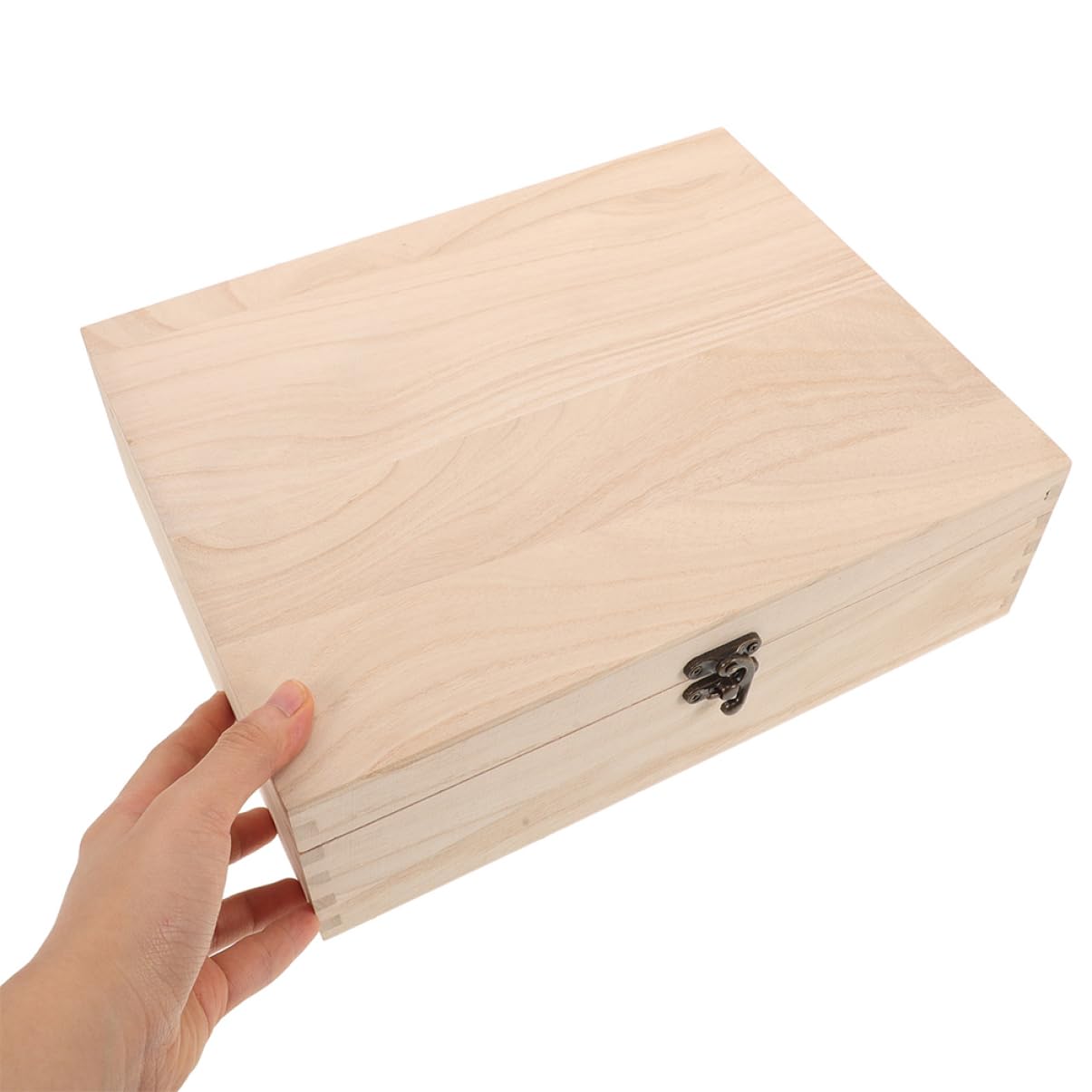 Abaodam 2 Piezas Cajas Decorativas Sin Terminar Caja De Joyería De Con Pestillos
