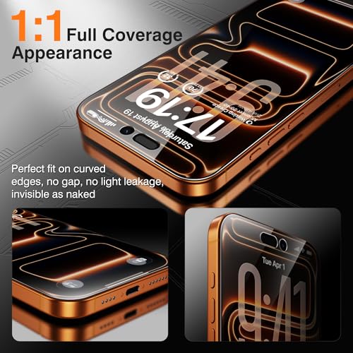 EZ-GLAZ-4+2 Pack for iPhone 17 Pro Privacy Screen Protector (6.3") by EZ-GLAZ - Used condition - Image 3
