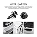 KEMIMOTO 200 PCS 8mm Universal Plastic Push Clips Push-Type Nylon Bumper Fastener Rivet Expansion Screws Replacement Compatible with Polaris RZR Can-Am Maverick Teryx Talon Pioneer Auto Body