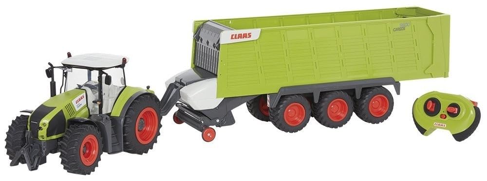 Happy People 34425 , Claas Traktor Axion 870 RC + Anhänger Cargos 9600