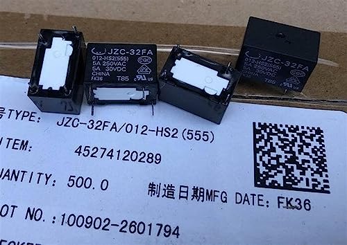 Relais 4 broches JZC-32FA évite les surcharges circuit 12V 5A