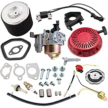 JJing Recoil Starter Carburetor Air Filter kit for Honda GX340 GX390 GX420 11Hp 13Hp 16Hp Harbor Freight Predator 420cc Champion 389cc 420cc 439cc Engine Power Equipment