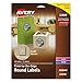 Avery Printable Round Labels, 2.5" Diameter, Kraft Brown, 225 Customizable Labels (22808)