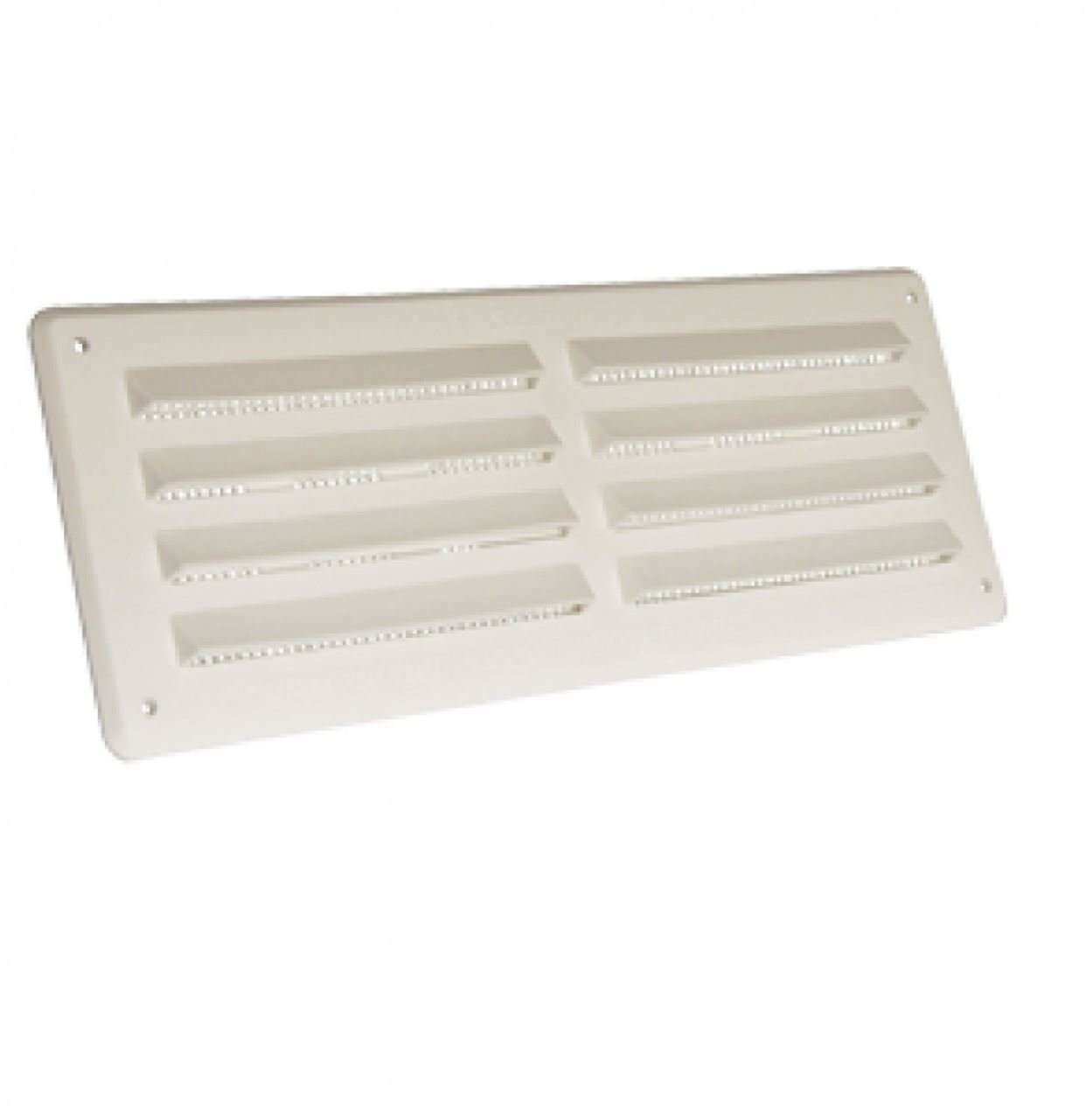 9" x 3" White Louvre Vent with Flyscreen - BM463F